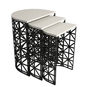 Stil Metal Ferforje tárolóasztal