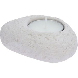 Stone beton gyertyatartó készlet barna